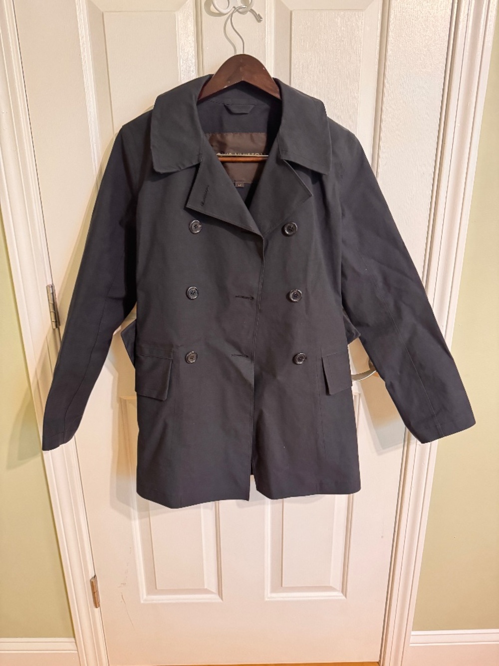 Louis Vuitton x Mackintosh Monogram Lining Trench Coat 42 Black